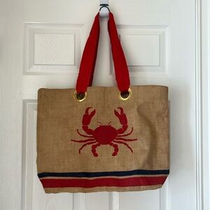 Canvas beach bag